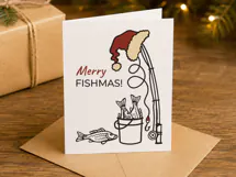 Merry Fishmas SVG Christmas Fishing Pole Cut File Product Image 6