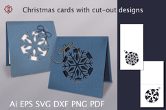 Christmas cards with a cut-out pattern Product Image 1
