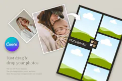 Moody Dark Photo Collage Editable Canva Template Product Image 9