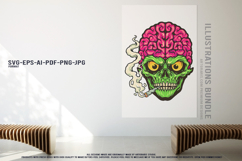 Summer skull art collection cowboy bandit pineapple zombie Product Image 3