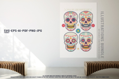 Creepy Skulls with Día de los Muertos Ornaments Bundle Product Image 3