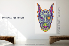 Undead Wildlife And Scary Samurai Skull Cartoon Product Image 3