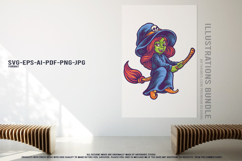 Halloween Horror Cartoon Pack With Pumpkin Witch And Zombie Product Image 3