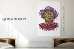 Halloween Undead Pirate Creepy Zombie Monster Graphic Product Image 3