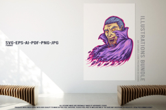 Evil zombie vampire monster horror creepy grotesque undead Product Image 3