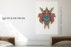 Fantasy Skull Art Samurai Viking Owl Heart Set Product Image 3