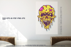 Toxic Skulls and Shamrock Spirits of Darkness Vector set Product Image 3