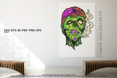 Spooky bat monster zombie nurse clown death horror artwork Product Image 3