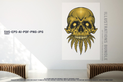 Terrifying skull halloween demon monster cursed warrior Product Image 3