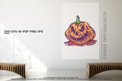 Halloween Pumpkins Horror Collection Vector Illustration Product Image 3