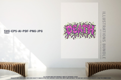 Creepy graphic design halloween slime zombie ghost death Product Image 3