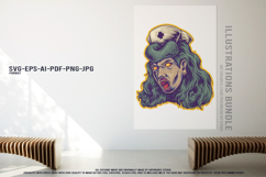 Nightmarish eyeball cluster ghoul nurse slime samurai horror Product Image 3