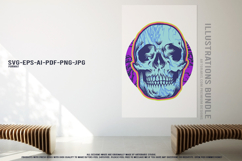 Day of the Dead with Creepy Skull Fusion Vector Artwork Product Image 3