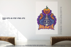 Halloween Night Creatures Pumpkin Monsters Creepy Werewolf Product Image 3