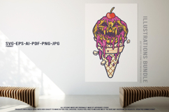 Happy Halloween Pumpkin Monsters With Creepy Ice Cream Product Image 4