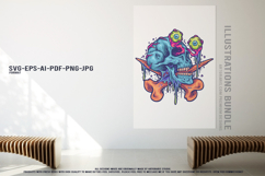 Zombie skull santa reaper alien warrior beard viking horror Product Image 3