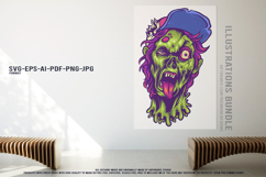 Scary clown zombie horror plant creepy undead monster Mascot Product Image 3