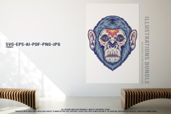 Mexican Gothic Animals With Roses Horror Vector Designs Product Image 2