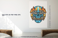 Dark fantasy skull collection with sombrero zombie wings Product Image 2