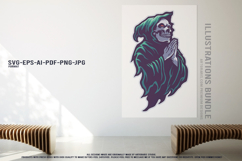 Horror skull collection with sombrero rose reaper and creepy Product Image 3