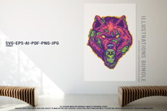 Zombie Animal Heads Horror Beast Vector Illustration Product Image 3