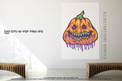 Halloween Festival Vector Set With Creepy Pumpkin Characters Product Image 3