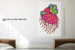 Creepy punk zombie clown witch and horror creatures Product Image 3