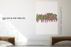 Grunge horror lettering death zombie monster clown party Product Image 3