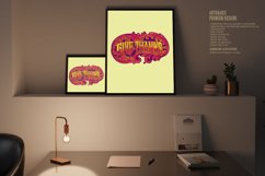 Vintage elegant give thanks lettering word swirl floral SVG Product Image 3