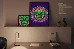 Monkey head with mysterious sticky liquid Background Product Image 2