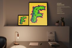 Monogram Letter F with perfect blend cannabis buds Product Image 2