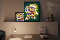 Funny angry beer glass mascot illustration Product Image 2