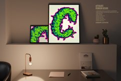 Initial C weed bud highly creative monogram Product Image 2