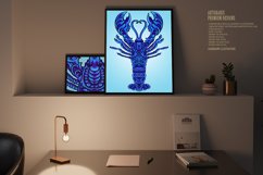Classic elegant lobster ornament svg Product Image 3