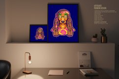 Dreadlock dog breeds fashion hippie lifestyle illustrations Product Image 3