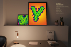 Cannabis Themed Y Letter Logo Illustrations Product Image 3