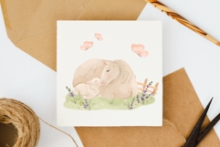 Watercolor Pastel Sheep Clipart Product Image 5