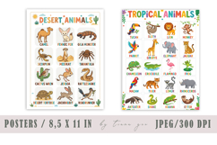 Learning Animals Wall Art Set - Farm, Desert, Domestic Product Image 3