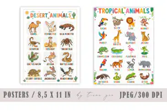 Learning Animals Wall Art - Farm, Desert, Domestic Product Image 3