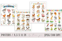 Learning Animals Wall Art - Farm, Desert, Domestic Product Image 1