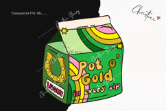 Retro St Patrick's Day Clipart | St Patrick PNG Product Image 2