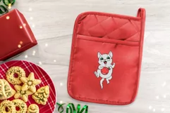 Christmas Kitties - Festive Cats Line Art Clip art & Pattern Product Image 14