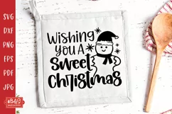 Wishing You A Sweet Christmas Pot Holder SVG Product Image 4