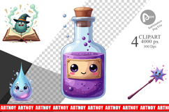 Clipart Potion and Magic Icons Product Image 1