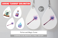 Earring Potion and Magic Icons Product Image 1