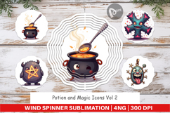 Wind Spinner Potion and Magic Icons Product Image 1