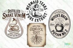 Potion Bottle Labels Sublimation Product Image 1