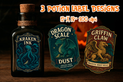 Vintage Halloween Labels | Potion Apothecary Bundle Product Image 7