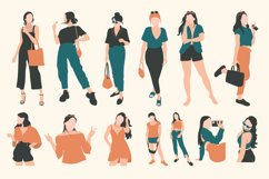 Potrait Girls Boho Vector Set Product Image 1