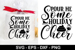 Pour Me Some Holiday SVG - Christmas Toilet Paper Design Product Image 1